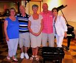 Enjoying Ron Harman's tour of RCA Studio B on September 12, 2010, with visitors Julia, George, Linda, and Morris, all from England
